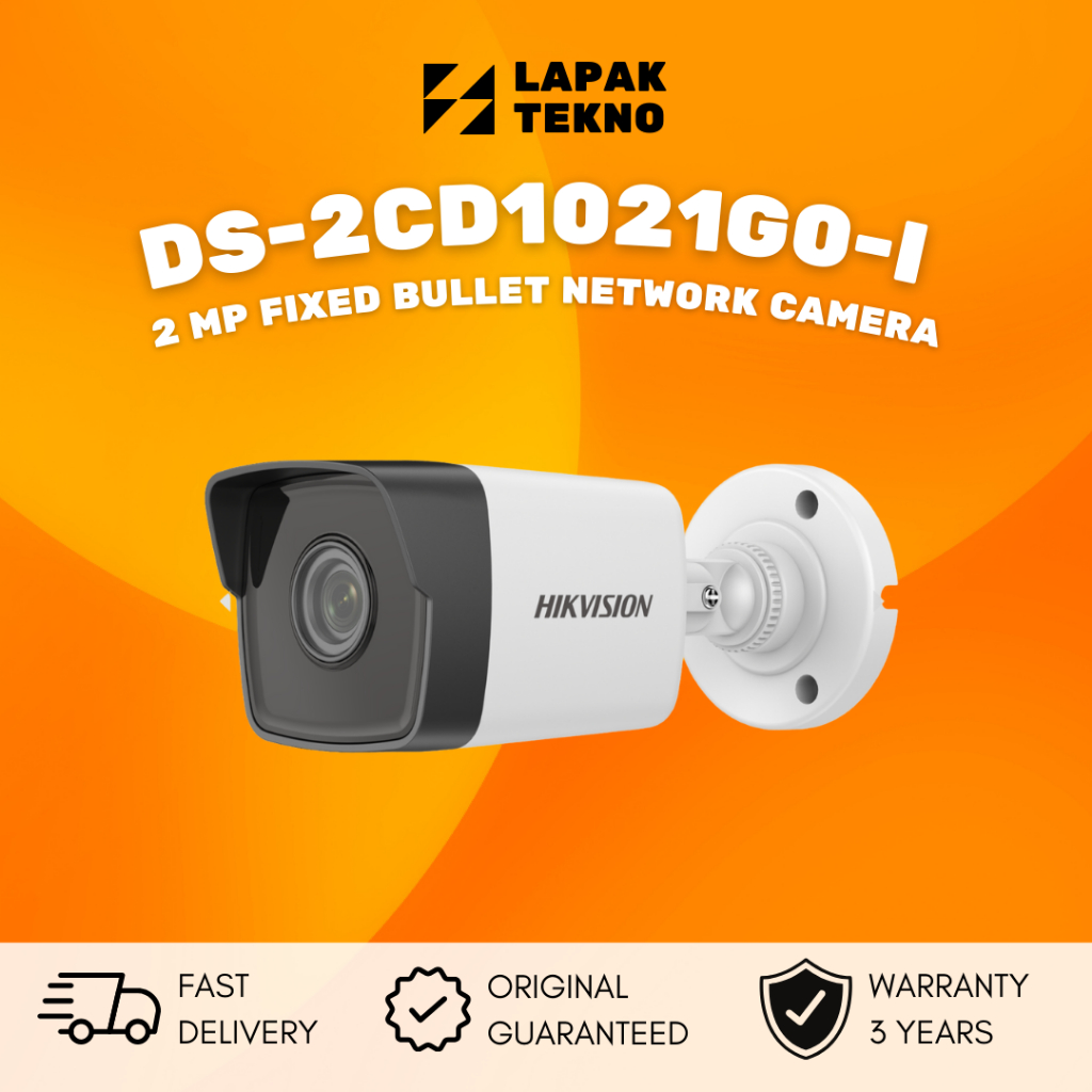 Jual DS2CD1021G0I HIKVISION IP CAMERA 2MP FIXED BULLET CAMERA