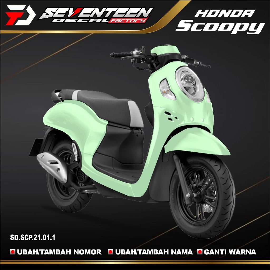 Jual Decal Stiker polos full body HONDA SCOOPY …