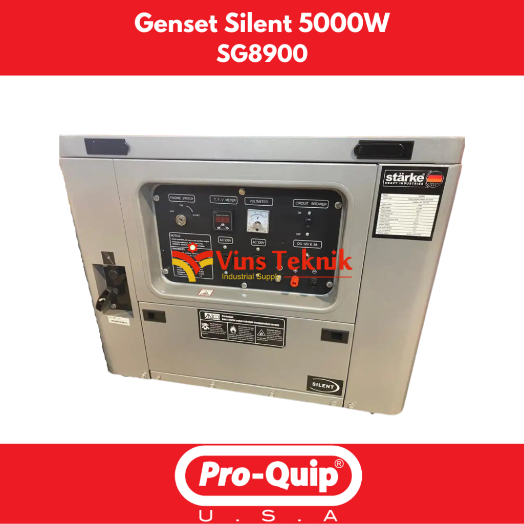 Jual Mesin Genset Silent 5000WATT Generator Set STARKE SG8900 SG 8900 ...