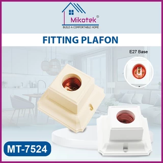 MIKOTEK Fitting Plafon E27 / Fitting Lampu Plafon Segi MT-7524