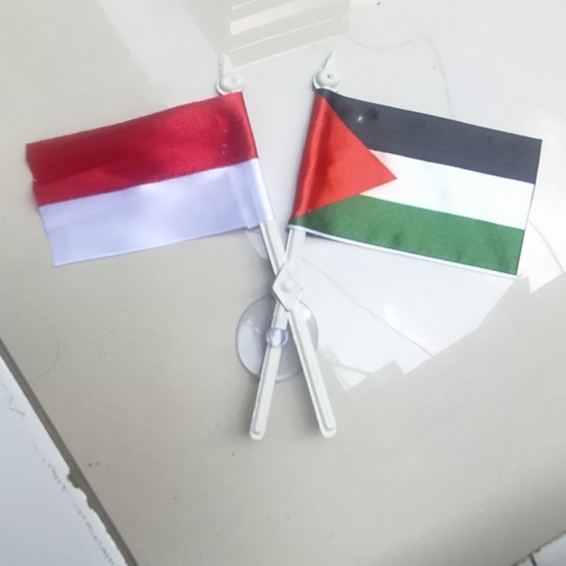 Jual Bendera Tempel Kaca Indonesia Palestine Shopee Indonesia