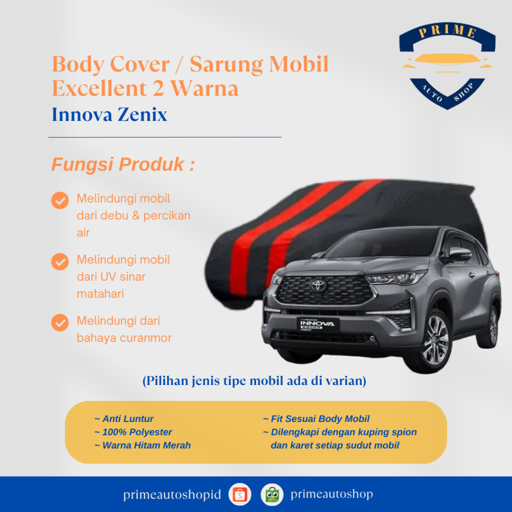 Jual Body Cover Warna Toyota Innova Zenix Excellent | Shopee Indonesia