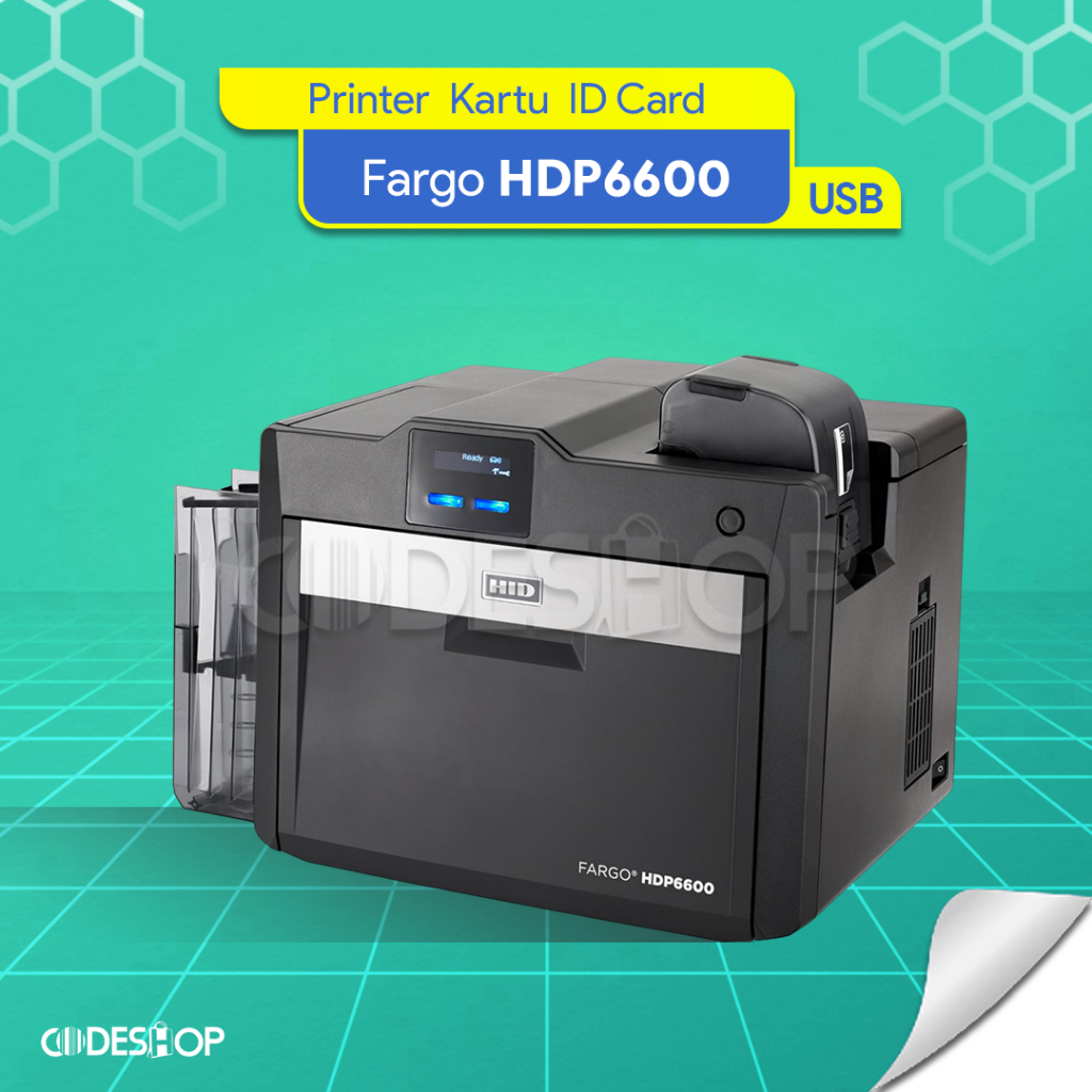 Jual ID Card Printer Fargo HDP-6600 Single Side Cetak Kartu Satu Sisi ...