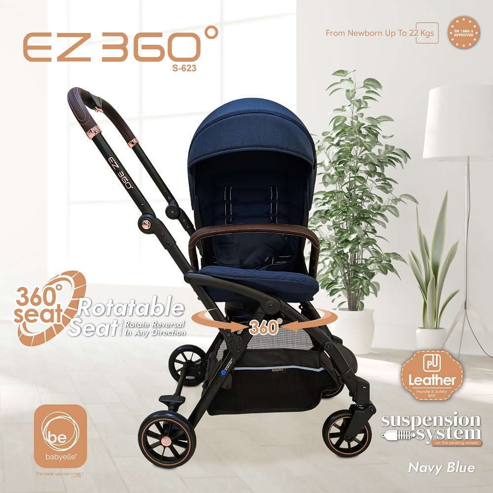 Jual Babyelle EZ 360 S623 EZ Switch S523 RS Stroller travel bisa hadap ibu kereta bayi baby elle mewah Shopee Indonesia