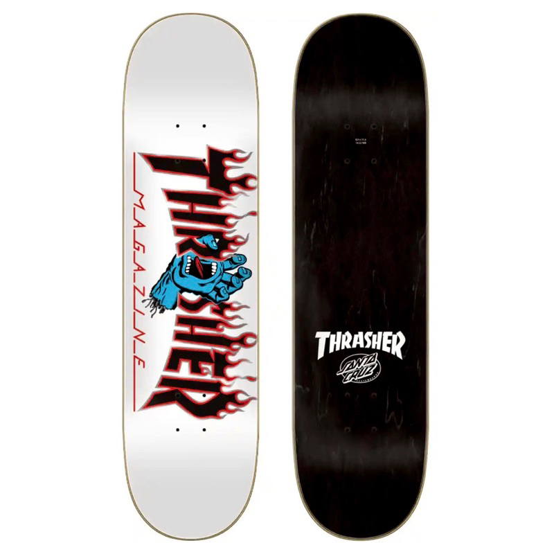 Jual Santa Cruz X Thrasher 8.0 Screaming Flame Logo Skateboard Deck ...