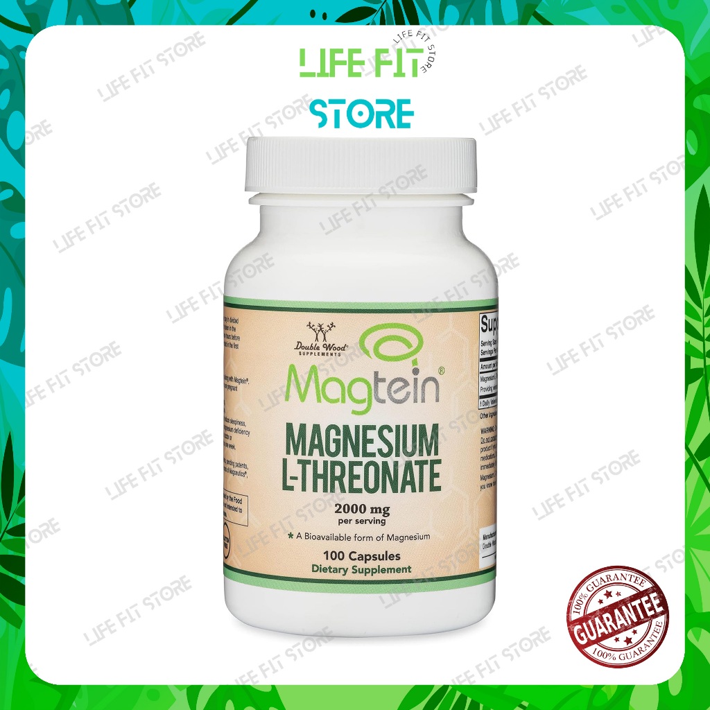 Jual Magnesium Threonate Magtein 2000 mg Double wood 100 support memori kognitif Cognitive