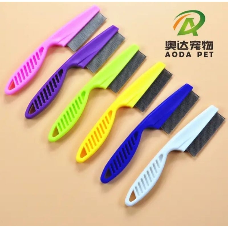 Jual Sisir Serit Kutu Anjing Kucing Logam Gagang Gromming Rambu Bulu ...