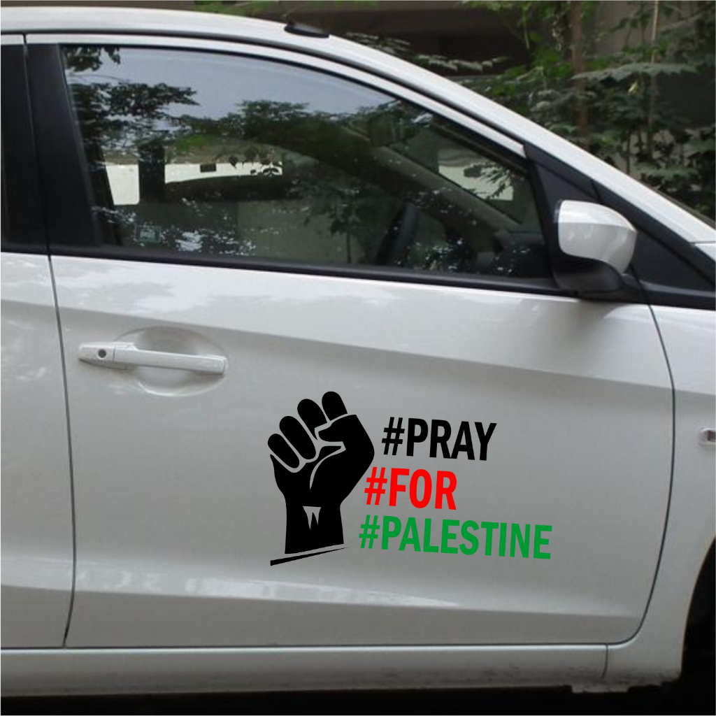 Jual sticker mobil cutting sticker free palestine / save palestin ...