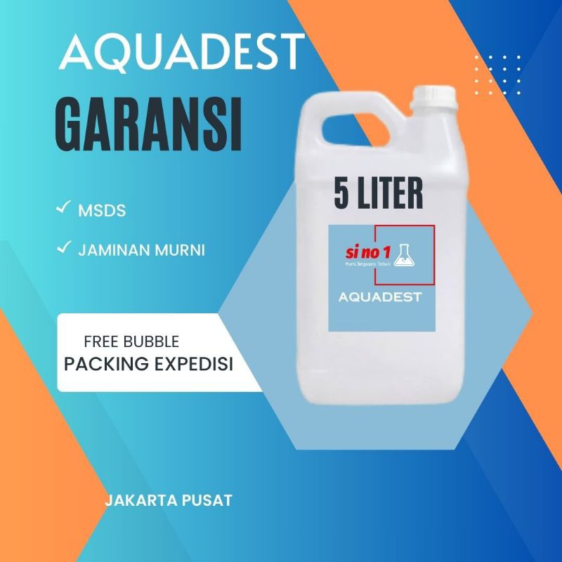 Jual Aquadest Aquades Air Destilasi Air Suling Murni 5 Liter Shopee Indonesia 1902