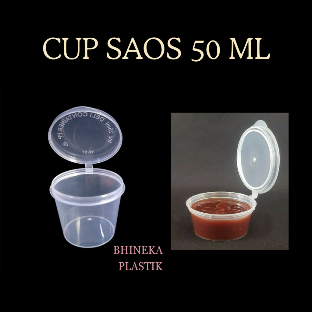 Jual Cup Saos Uk 25ml - 35 ml - 50 ml, Tempat saos, gelas kecil ...