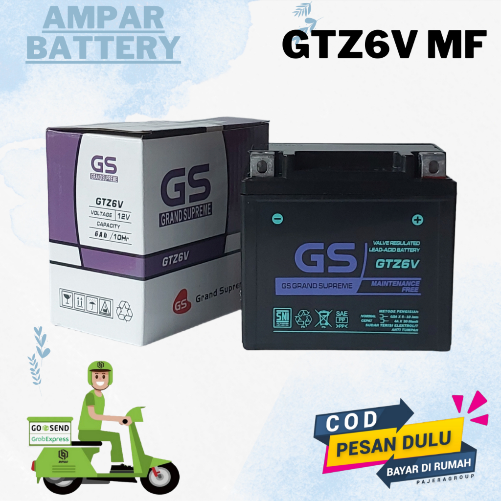  Jual Aki Motor Yamaha NMAX NEW, Fazzio, Filano, GTR 150, GTZ6V MF ACCU 