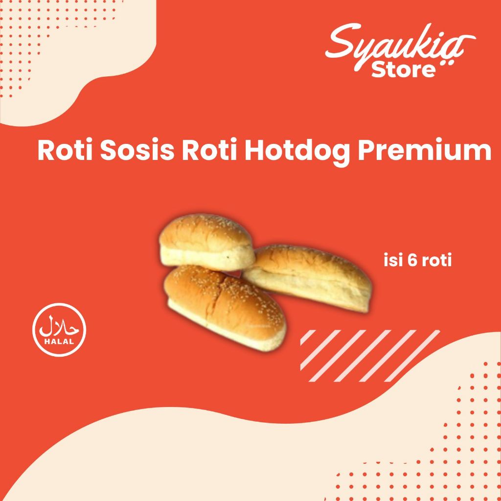 Jual Roti Sosis / Roti Hotdog dengan Wijen isi 6 Pcs | Shopee Indonesia