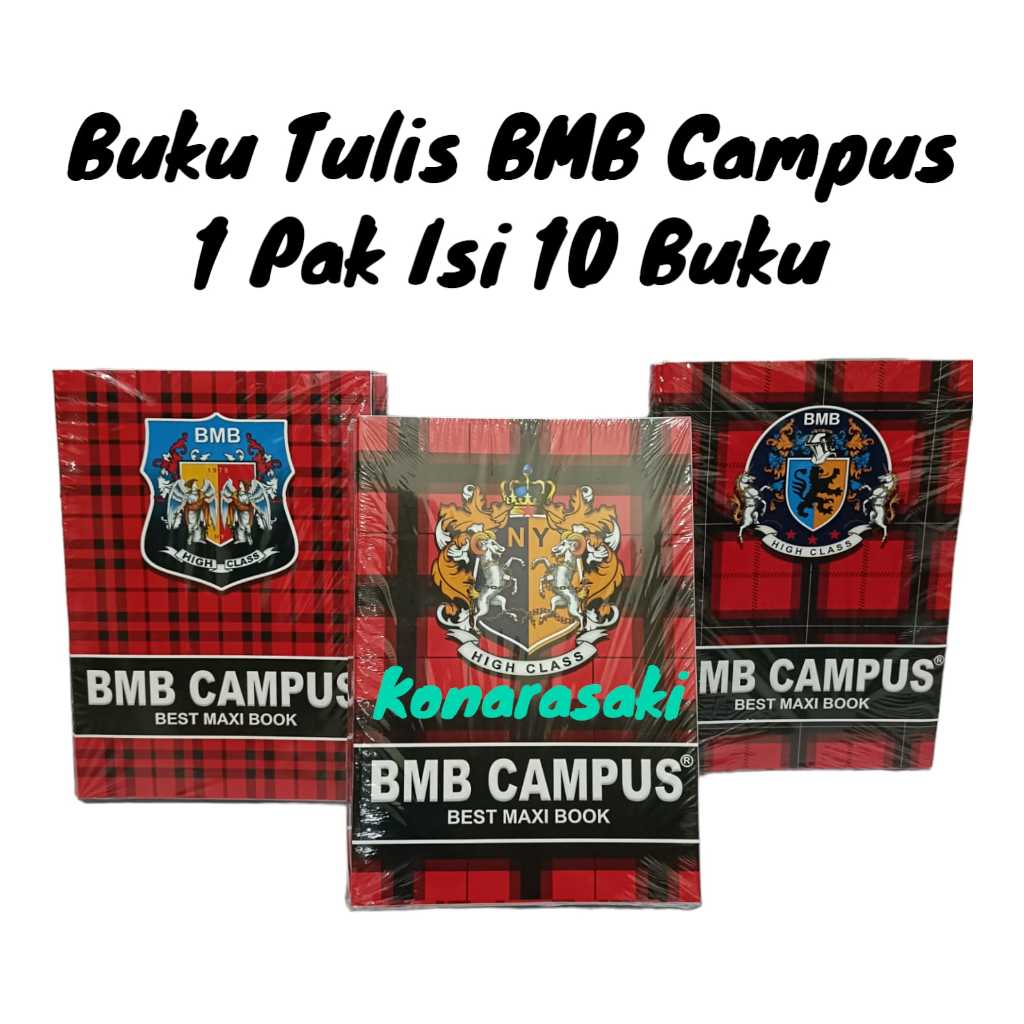 Jual PROMO 1 PACK ( 10 BUKU ) BUKU TULIS BMB CAMPUS / BUKU BIGBOSS ...