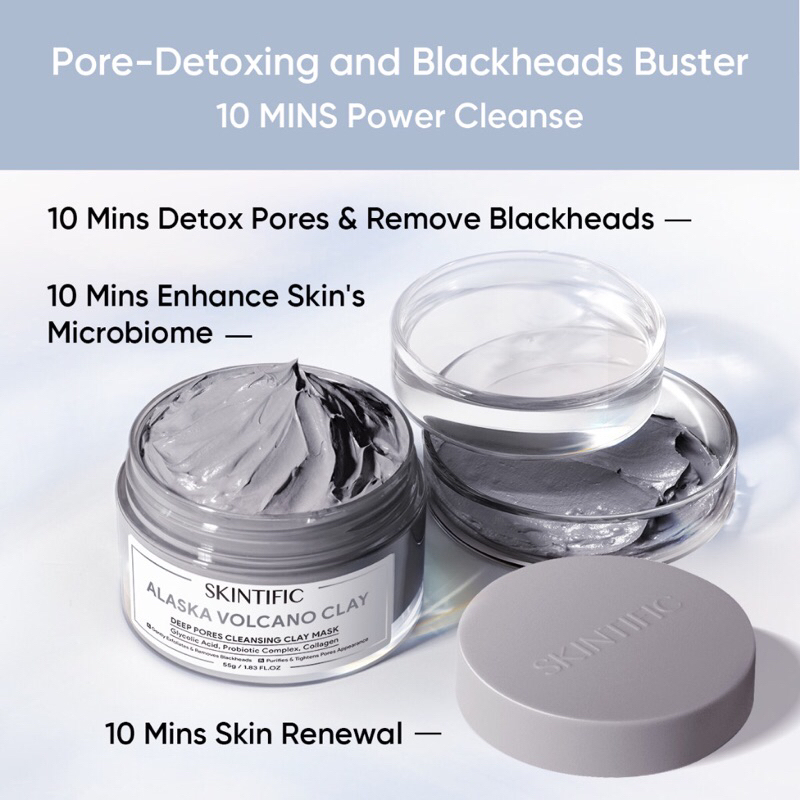 Jual Skintific Alaska Volcano | Mugwort Anti Pore & Acne Clay Mask ...
