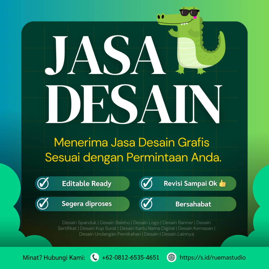 Jual JASA DESAIN GRAFIS DESAIN LOGO BANNER SPANDUK SERTIFIKAT BROSUR KEMASANAN DLL