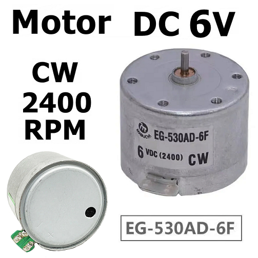 Motore Mabuchi EG-530AD-2F 12V DC 2400 RPM Per Registratori E Audio - NUOVO