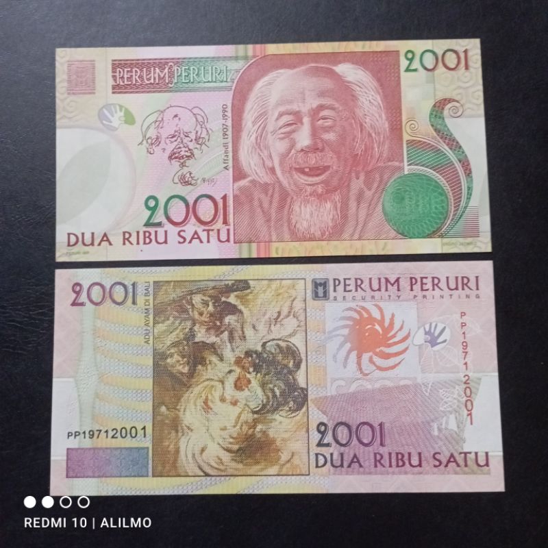 Jual uang testnote affandi perum peruri 2001 baru gress | Shopee Indonesia
