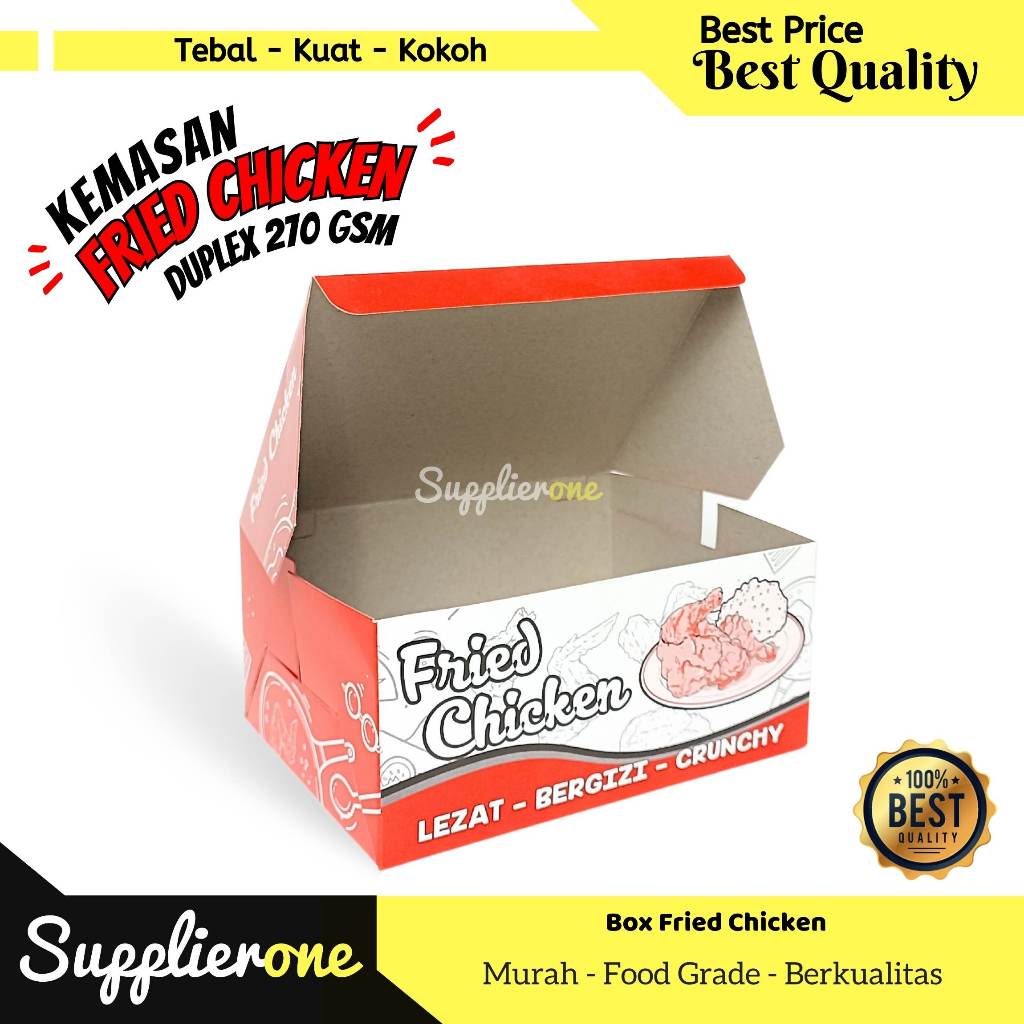 Jual Box Fried Chicken Dus Fried Chicken Kemasan Fried Chicken Box Ayam Goreng Kemasan