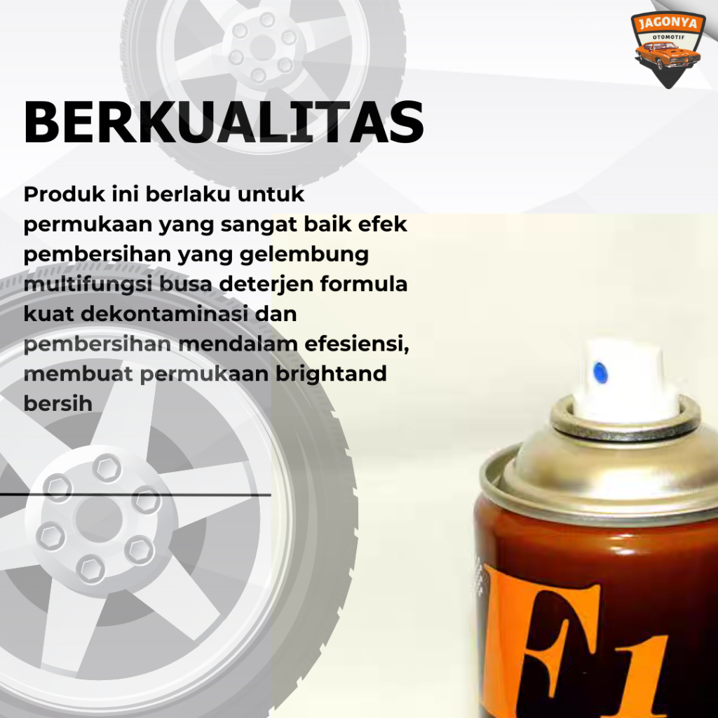 Jual 600ML BAN BUSA CLAENER TIRE FOAM PROTECTION F1 | Shopee Indonesia