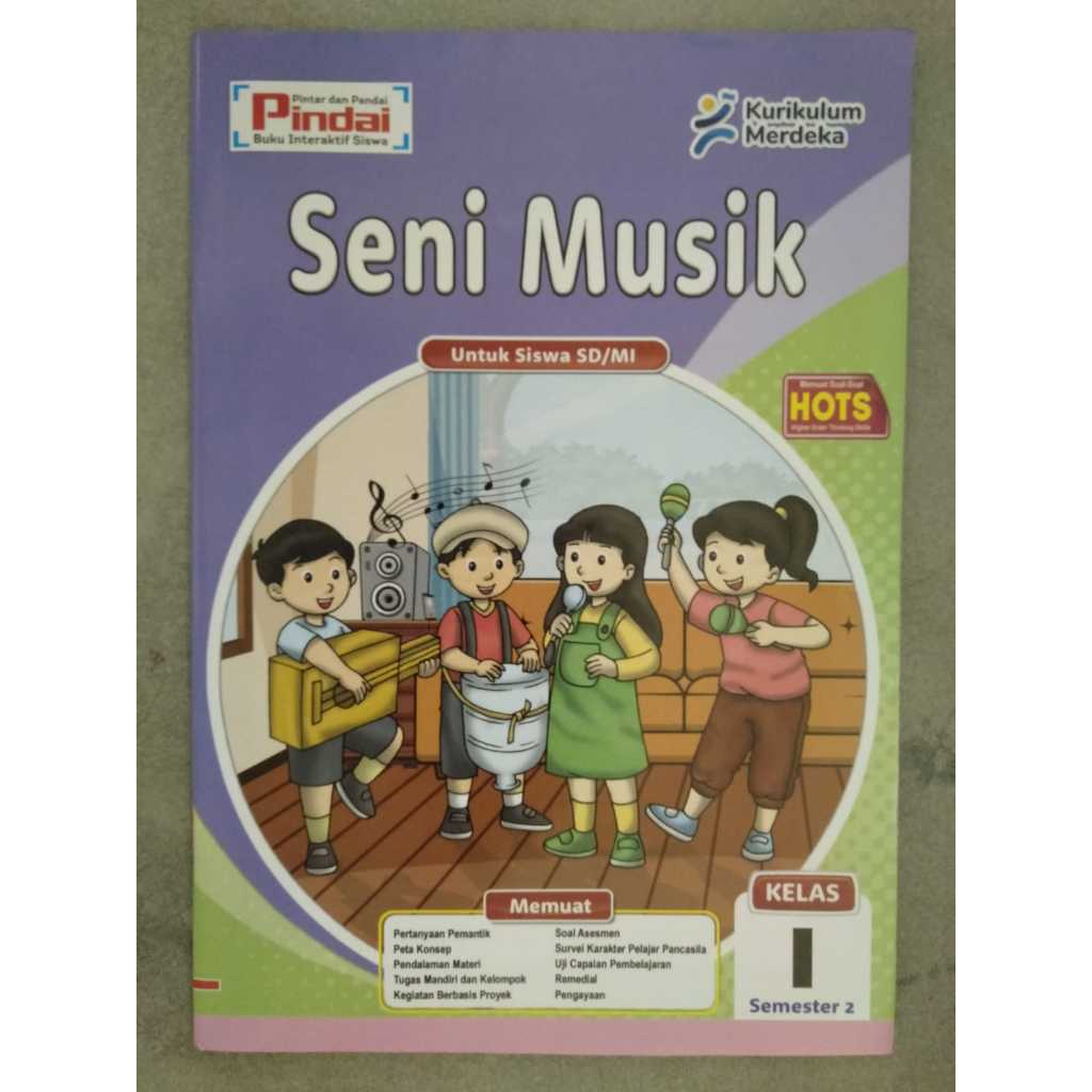 Jual Buku LKS Pindai Kurikulum Merdeka Seni Musik Untuk Kelas 1 SD/Mi ...