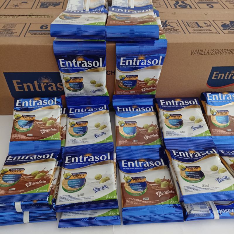Jual Entrasol Kemasan Renceng 20gr Rasa Vanilla dan Cokelat isi 10 ...