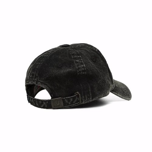 Topi Baseball Pria Hitam Premium Katun Twill Bordir Adjustable foto 4
