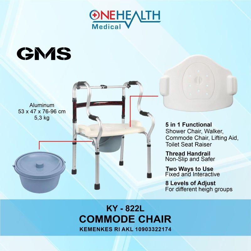 Jual Commode Chair Ky L Multifungsi In Walker Kursi Toilet