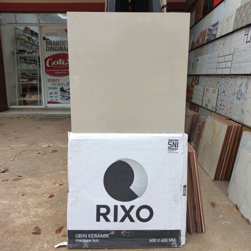 Jual GRANIT PROMO MURAH CREAM KREM POLOS RIXO 60X60 KW1 | Shopee Indonesia