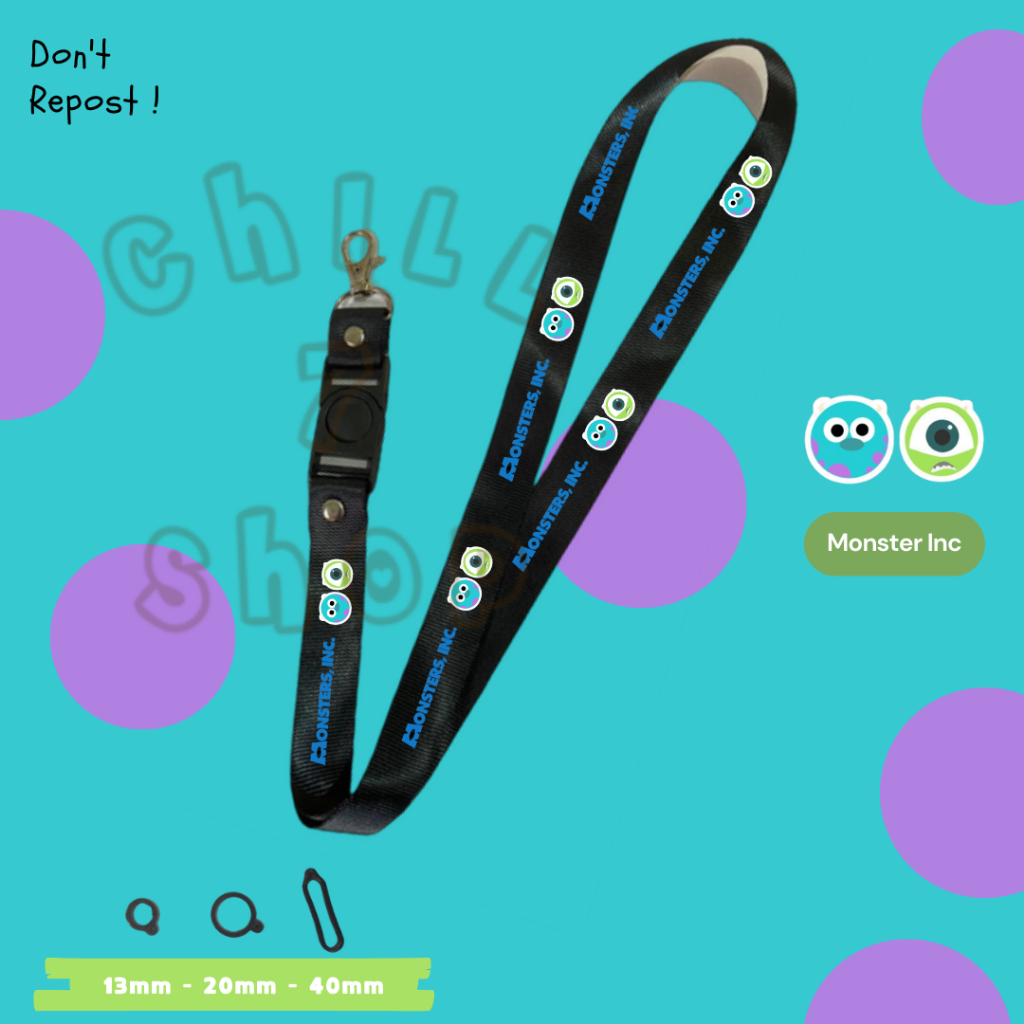 Jual Lanyard Kartun Monster Inc Card Custom Kartun Disney Tali