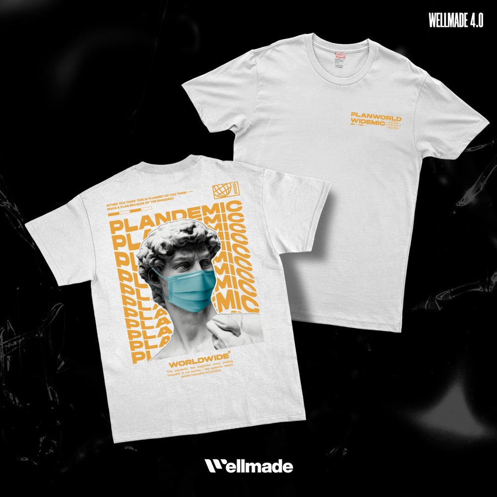 Jual PLANDEMIC T-Shirt - Wellmade 4.0 Basic Series - Wellmade Studio ...
