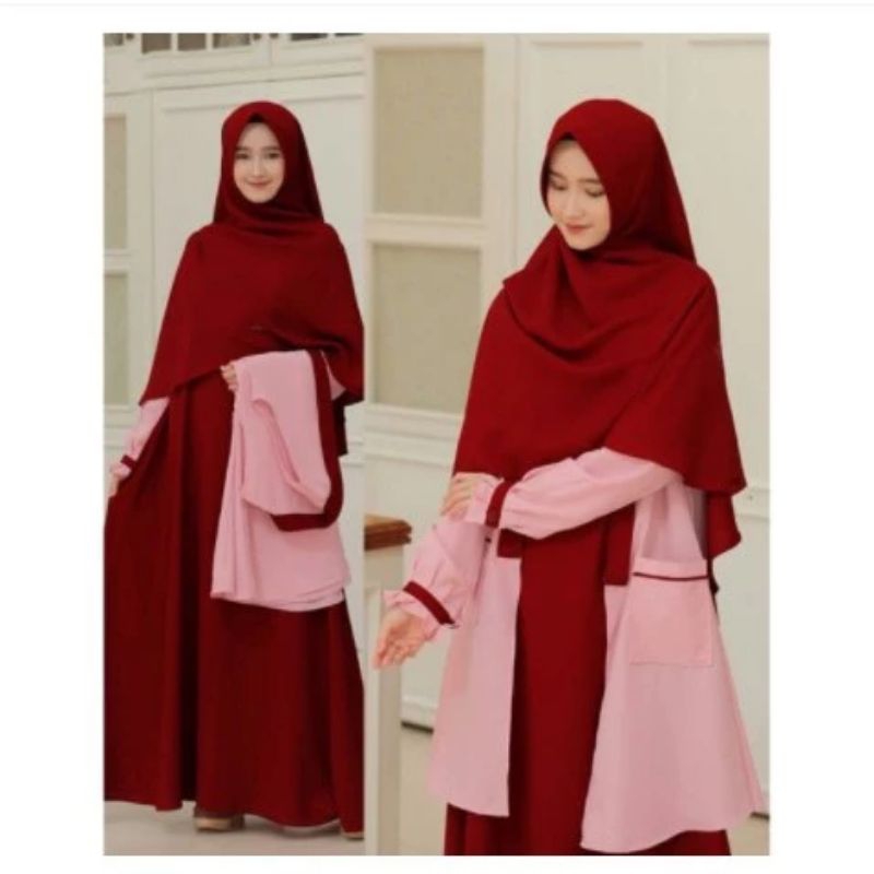 Jual GAMIS SET ELBINA TERBARU / SIZE S.M.L.XL.XXL.XXXL / GAMIS + ROMPI ...