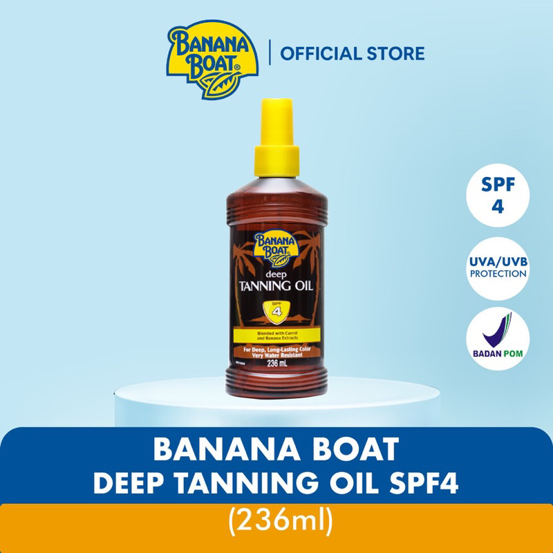 Jual Banana Boat Sunblock Deep Tanning Oil SPF 4 236 mL Shopee Indonesia
