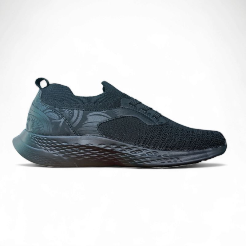 Jual Walker Full Black Sepatu Pria Sneakers Slip On | Shopee Indonesia