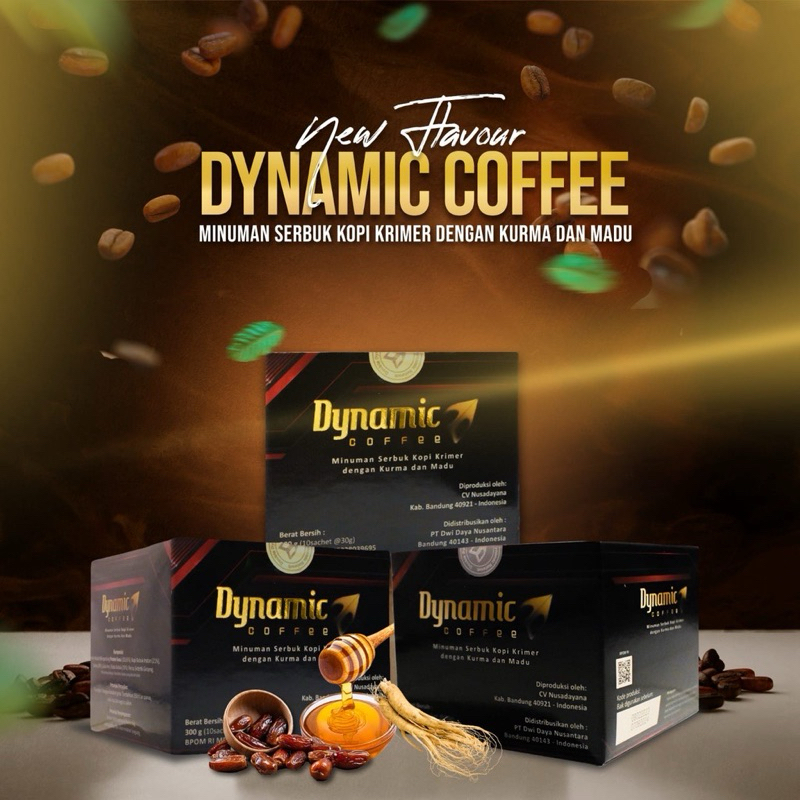 Jual Kopi Dynamic isi 10 sachet banyak manfaat dan tidak berbahaya