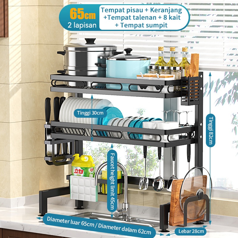 Jual Rak Piring Wastafel Dengan Kabinet Rak Wastafel Cuci Piring Rak ...