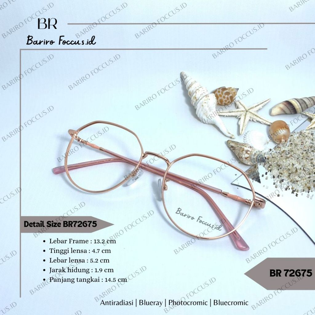 Jual Kacamata Frame Titanium Fashion Wanita Minus Dan Normal Antiradiasi Blueray Photocromic