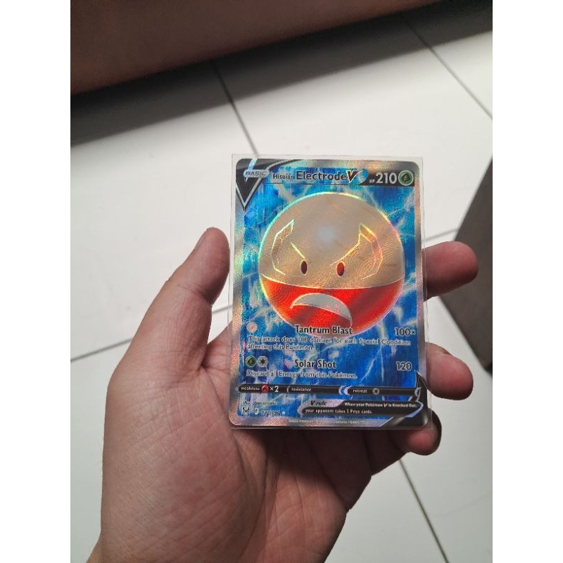 Jual Kartu Card TCG Pokemon English Inggris Hisuian Electrode V Full