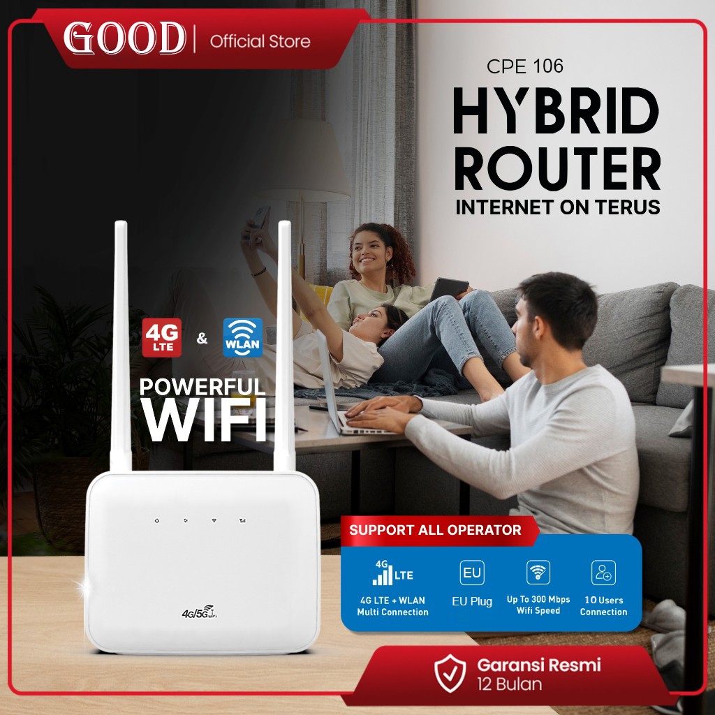 Jual 300Mbps Modem Router Mini Wifi 4G LTE CP106 Unlock All Operator .