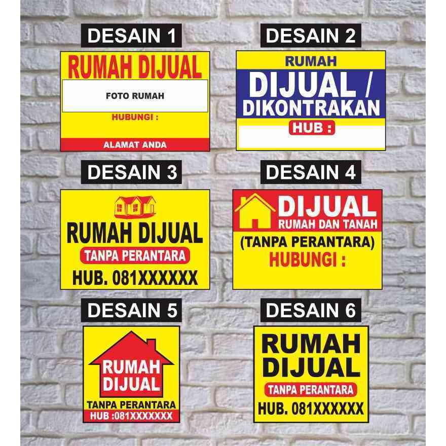 Jual Banner Spanduk Rumah Dijual Disewakan Dikontrakan Shopee Indonesia