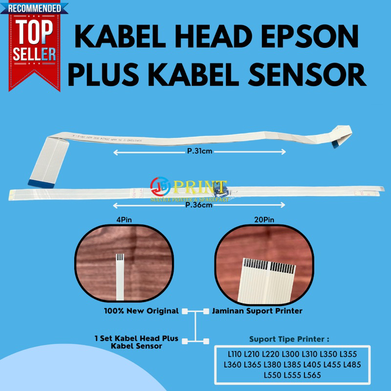 Jual Kabel Fleksibel Sensor Print Head Printer Epson L110 L310 L210 L360 L550 L565 L355 Shopee 7133