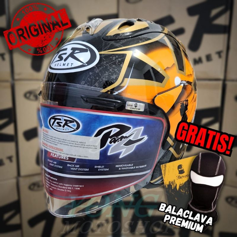 Jual Helm TSR Ram 4 Pedrosa Samurai Gold Original Half Face TSR Helmet Ram4 Shopee Indonesia