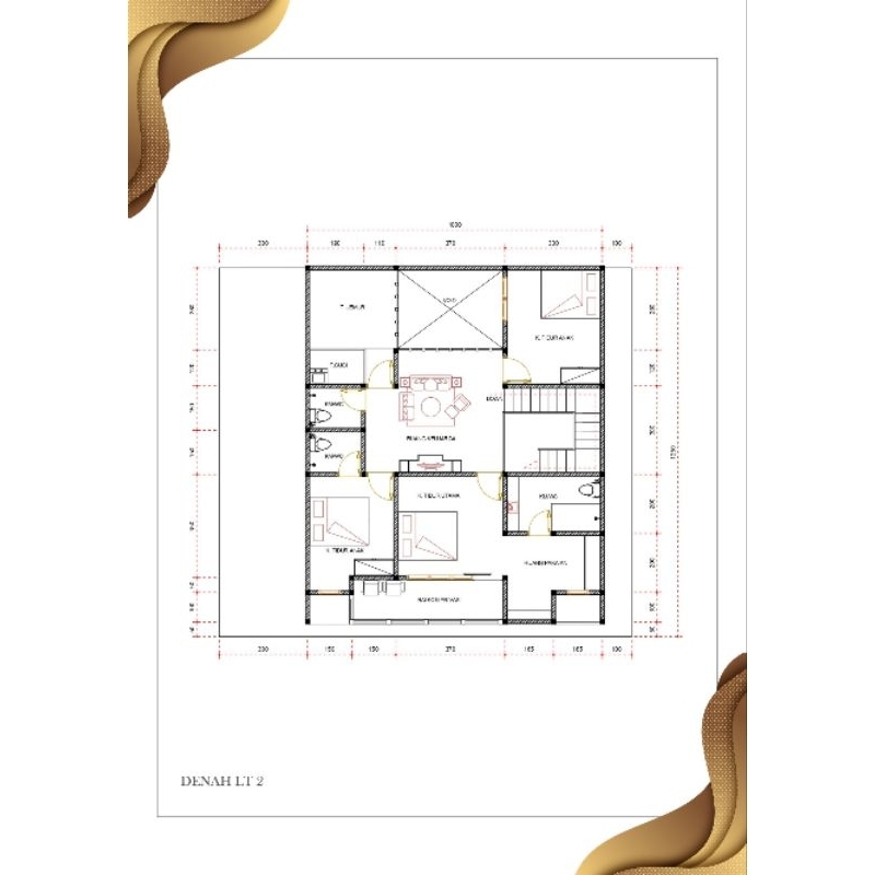 Jual DENAH RUMAH TINGGAL 2D TEMURAH !!! Jasa Desain Denah Rumah, Ruko ...