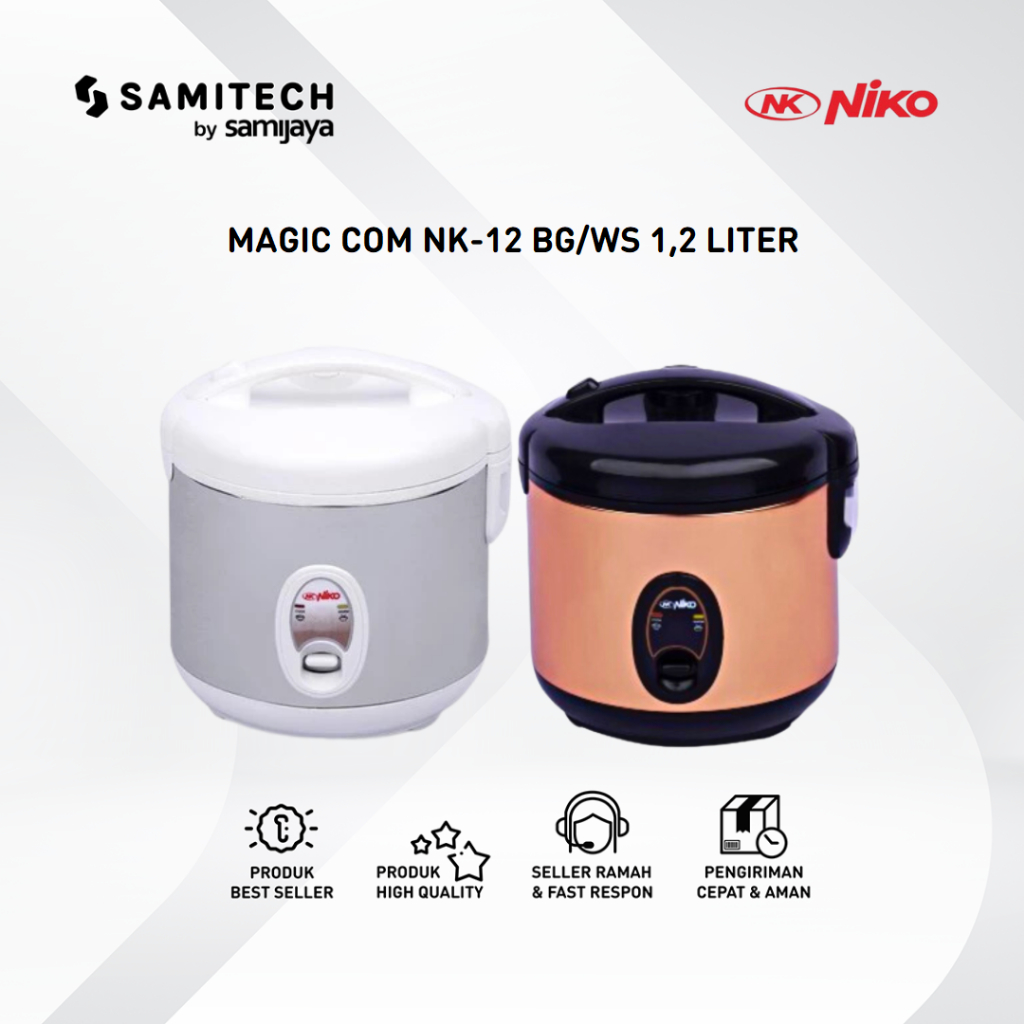 Jual MAGIC COM RICE COOKER NIKO NK12 BG NK12BG NK12WS 1.2 LITER Shopee Indonesia