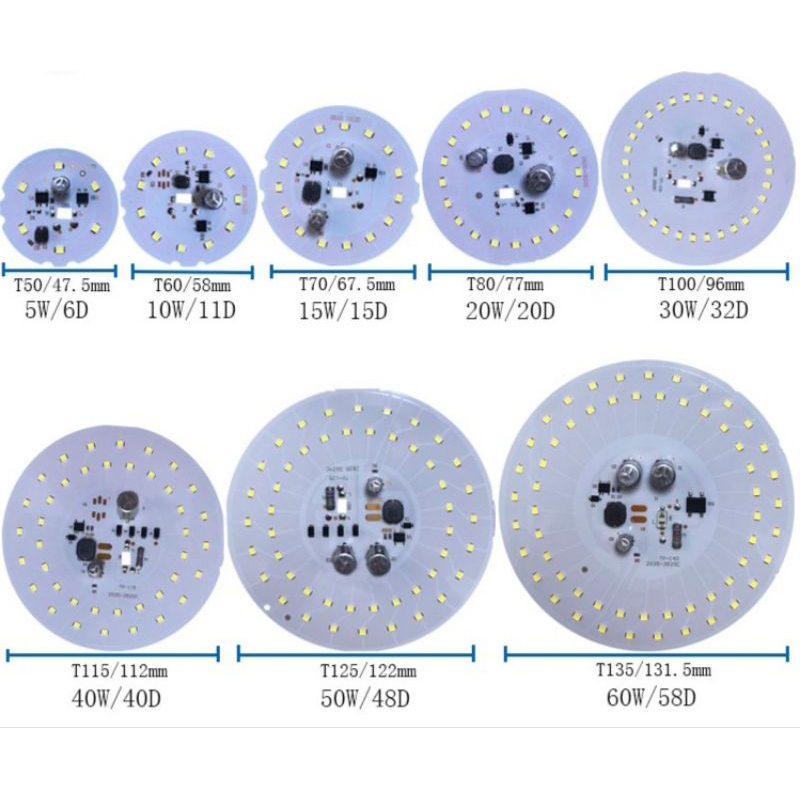 Jual PCB LED 220 VAC MODULE LED AC 220 5W 10W 15W 20W 38W 40W 50W ...