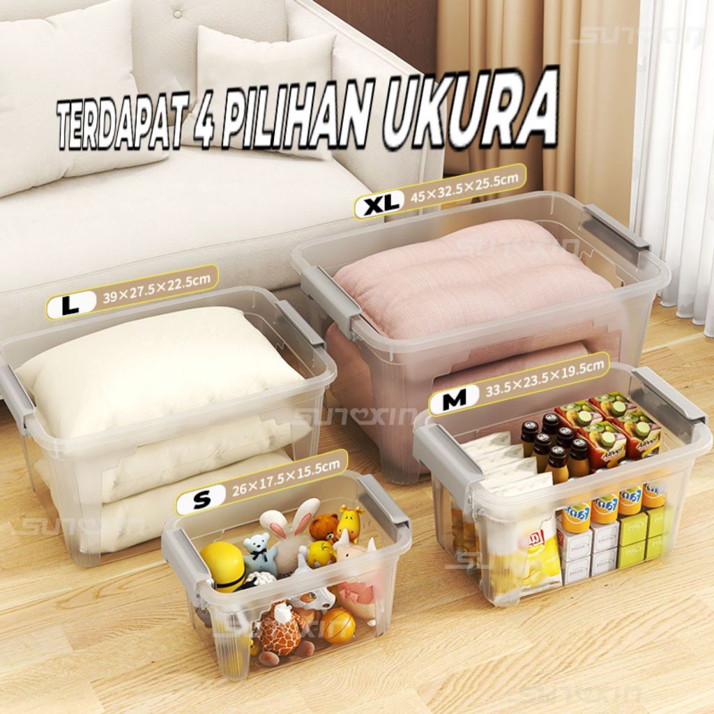 Jual SX(SBY Container Box Storage Organizer Box D01/ Tempat Penyimpanan ...