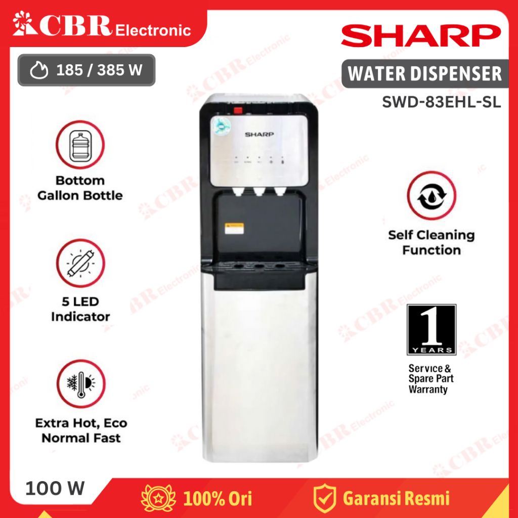 Jual Dispenser Air SHARP Galon Bawah SWD-83EHL-SL | Shopee Indonesia
