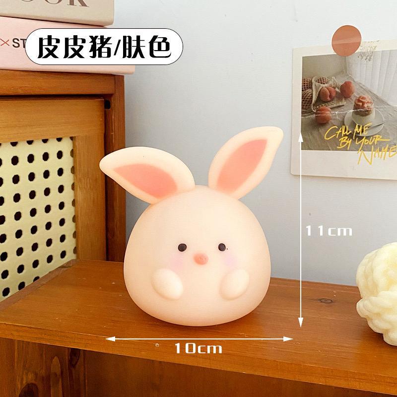 Jual [randomstuff] Lampu Malam Motif Bulan Rabbit Piggy Moon Light Lamp ...