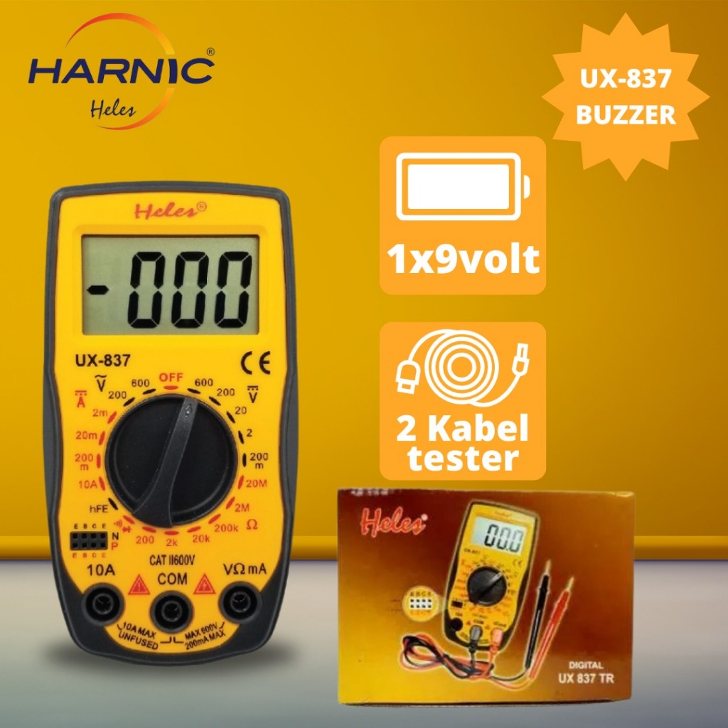 Jual Multitester Heles UX 837 Digital Asli Shopee Indonesia