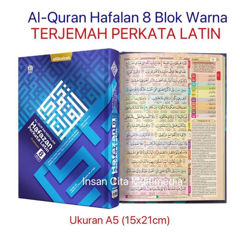 Jual Al Quran Hafazan Perkata LATIN A5 / Al Quran Terjemah Latin ...