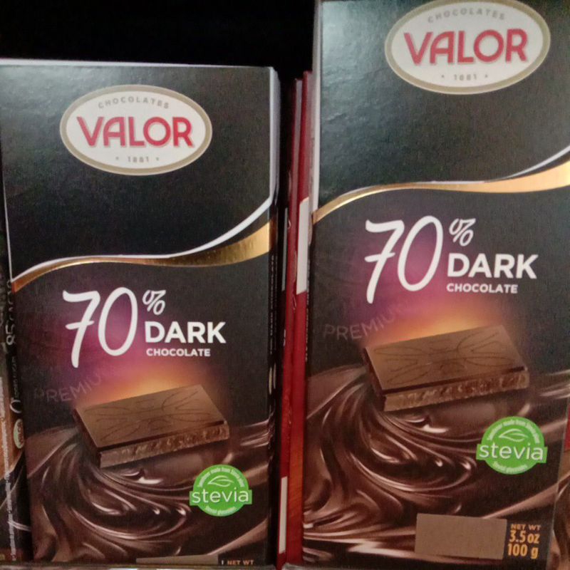 Valor Dark Chocolate 70%, 3.5 Ounce